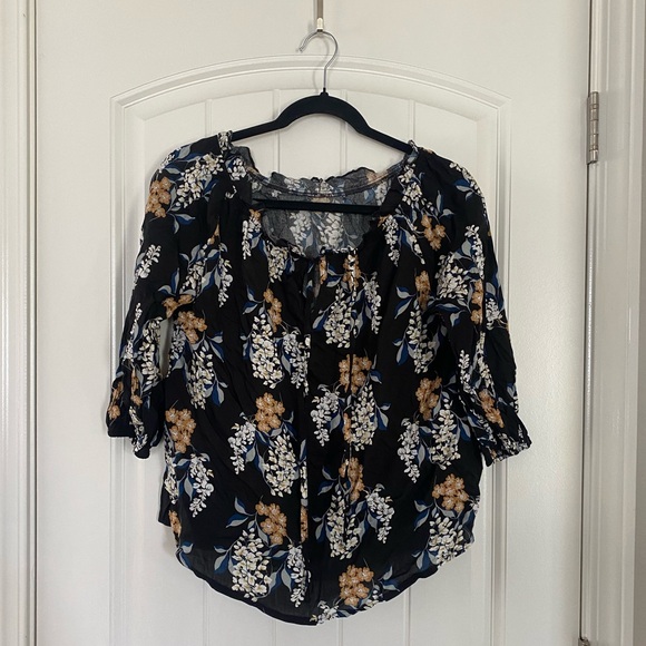SHEIN Tops - Shein Floral Long Sleeve Blouse
